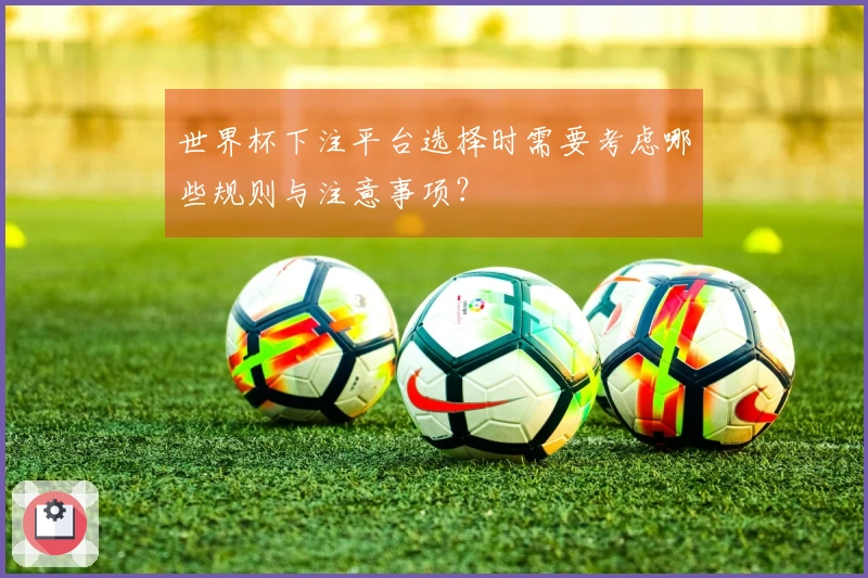 世界杯下注平台选择时需要考虑哪些规则与注意事项？
