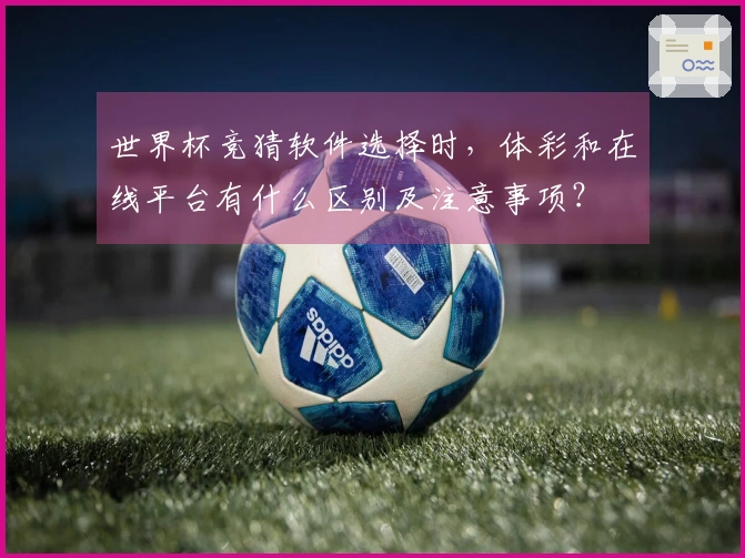 世界杯竞猜软件选择时,体彩和在线平台有什么区别及注意事项?
